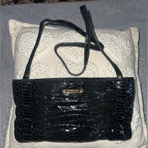 Michael Kors clutch crossbody shoulder purse w/ snake print pattern